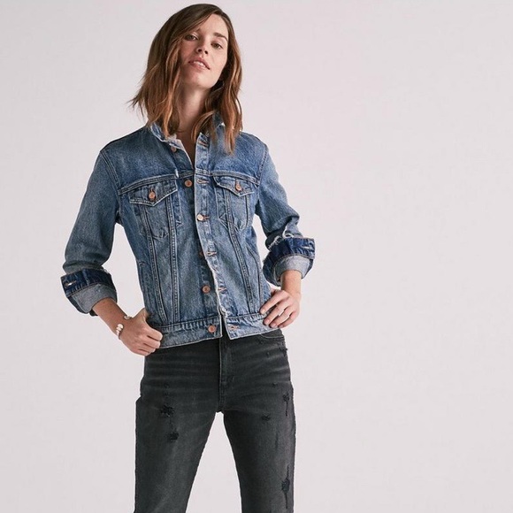 lucky brand tomboy trucker denim jacket